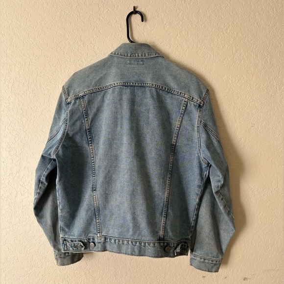 Vintage Guess Denim Jacket Trucker style sz S to M made in USA 80’s Green label - Picture 7 of 14